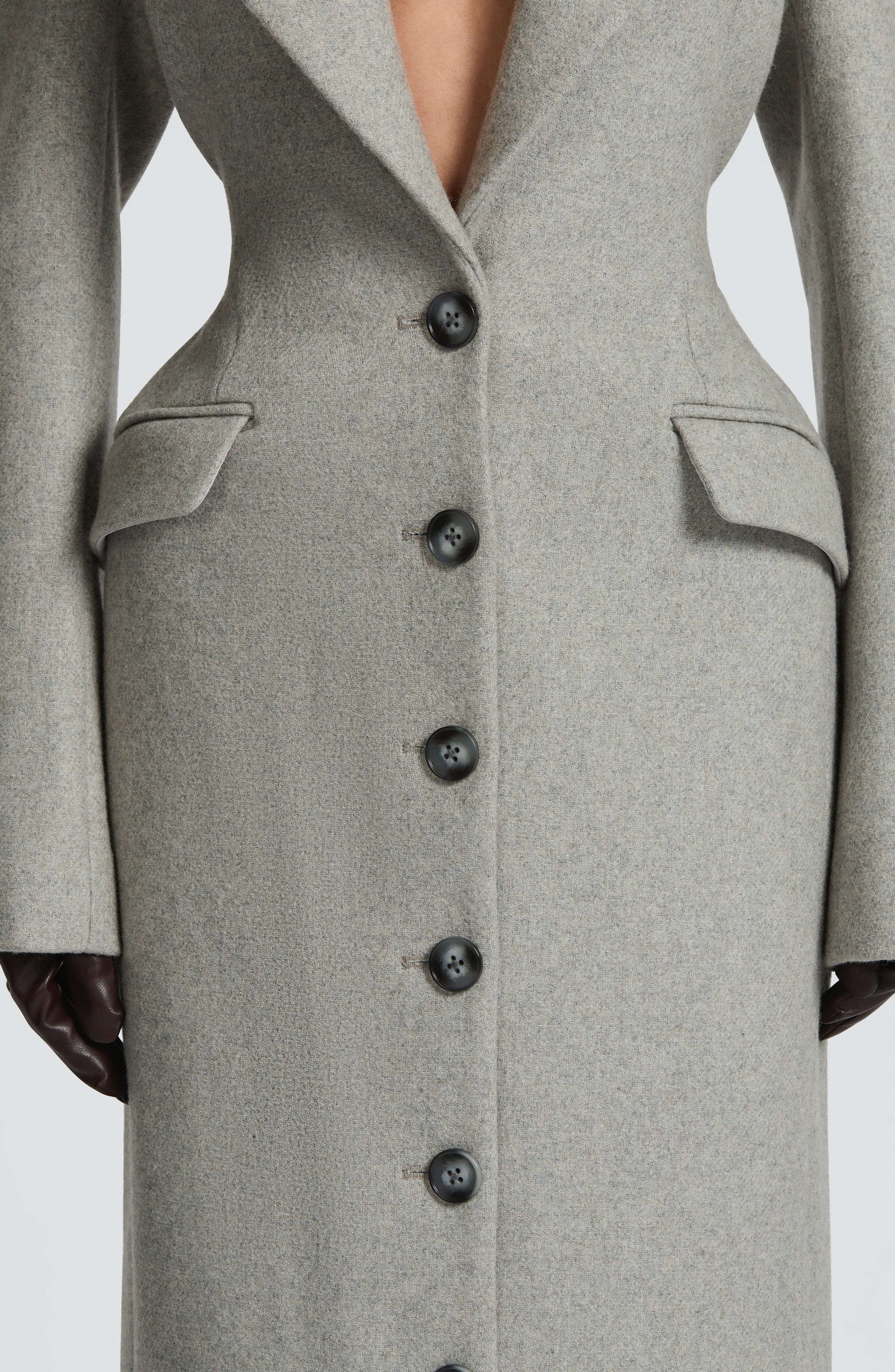 Ursula Coat - Light Grey Ryvelle