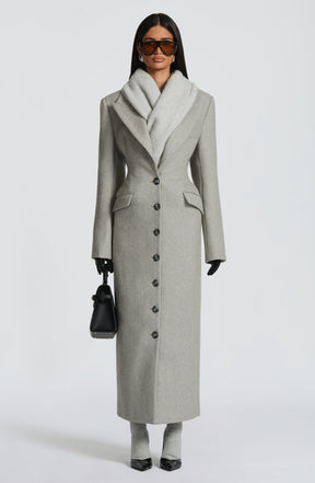 Ursula Coat - Light Grey Ryvelle