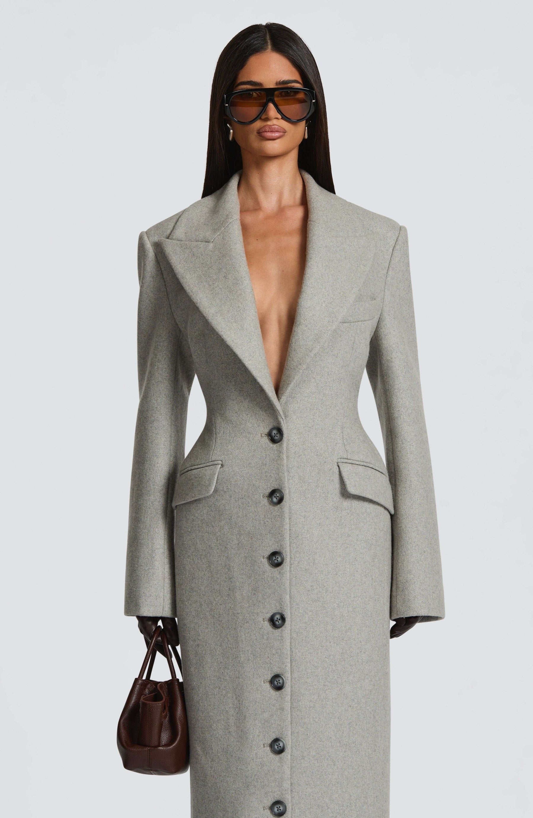 Ursula Coat - Light Grey Ryvelle
