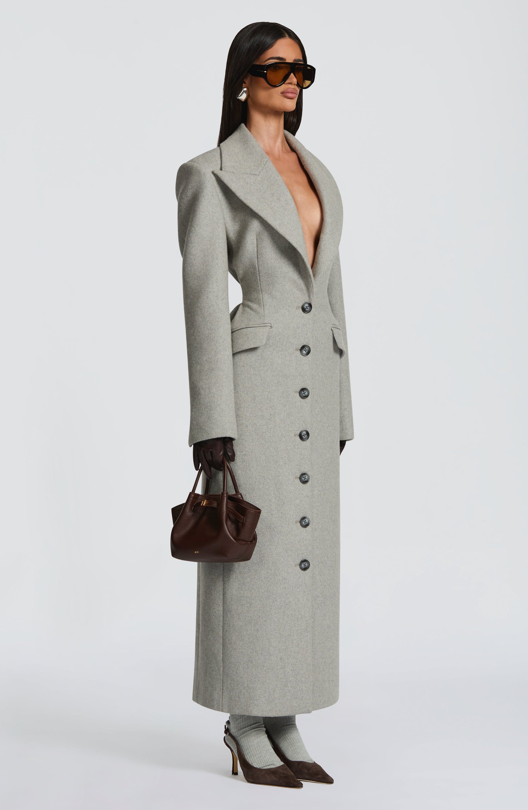 Ursula Coat - Light Grey Ryvelle