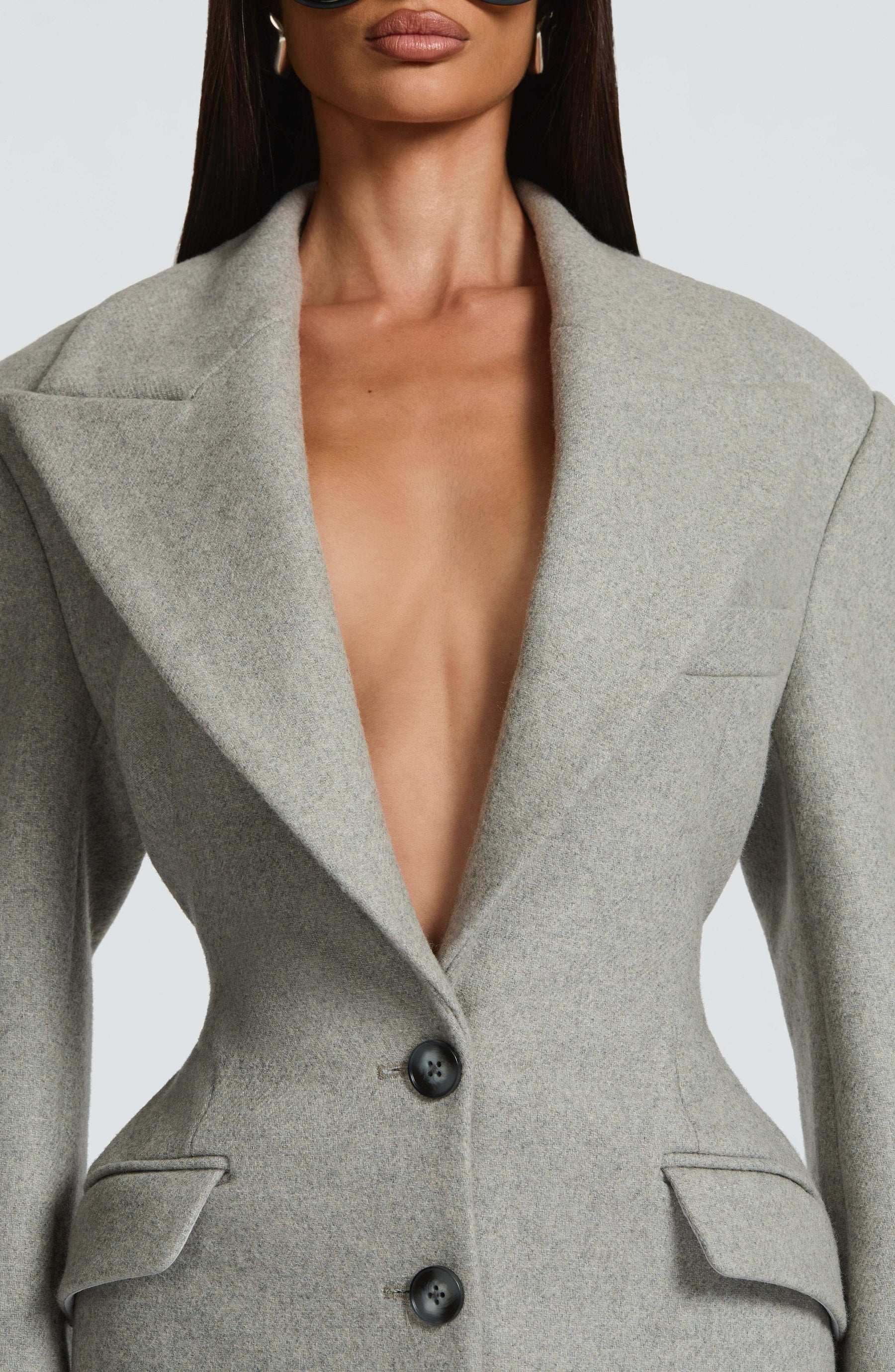 Ursula Coat - Light Grey Ryvelle