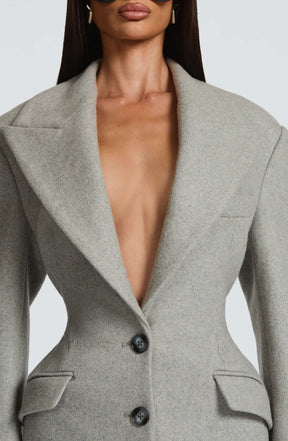 Ursula Coat - Light Grey Ryvelle