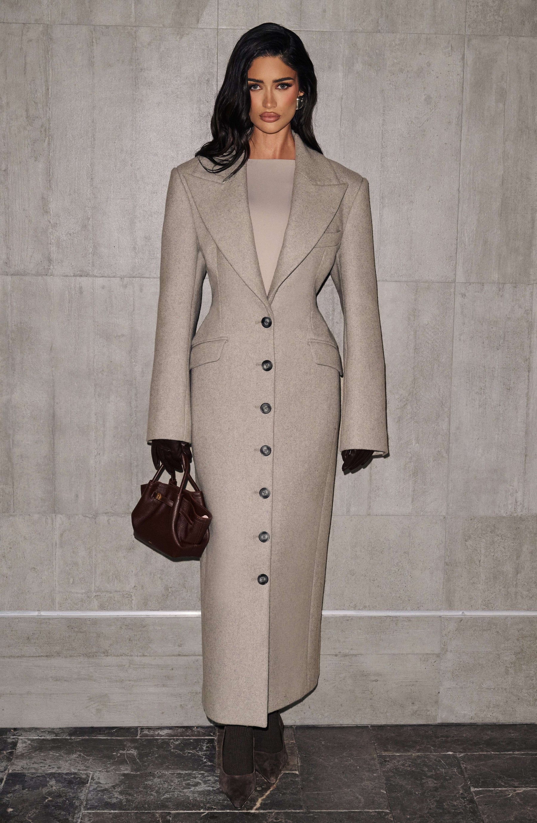 Ursula Coat - Light Grey Ryvelle