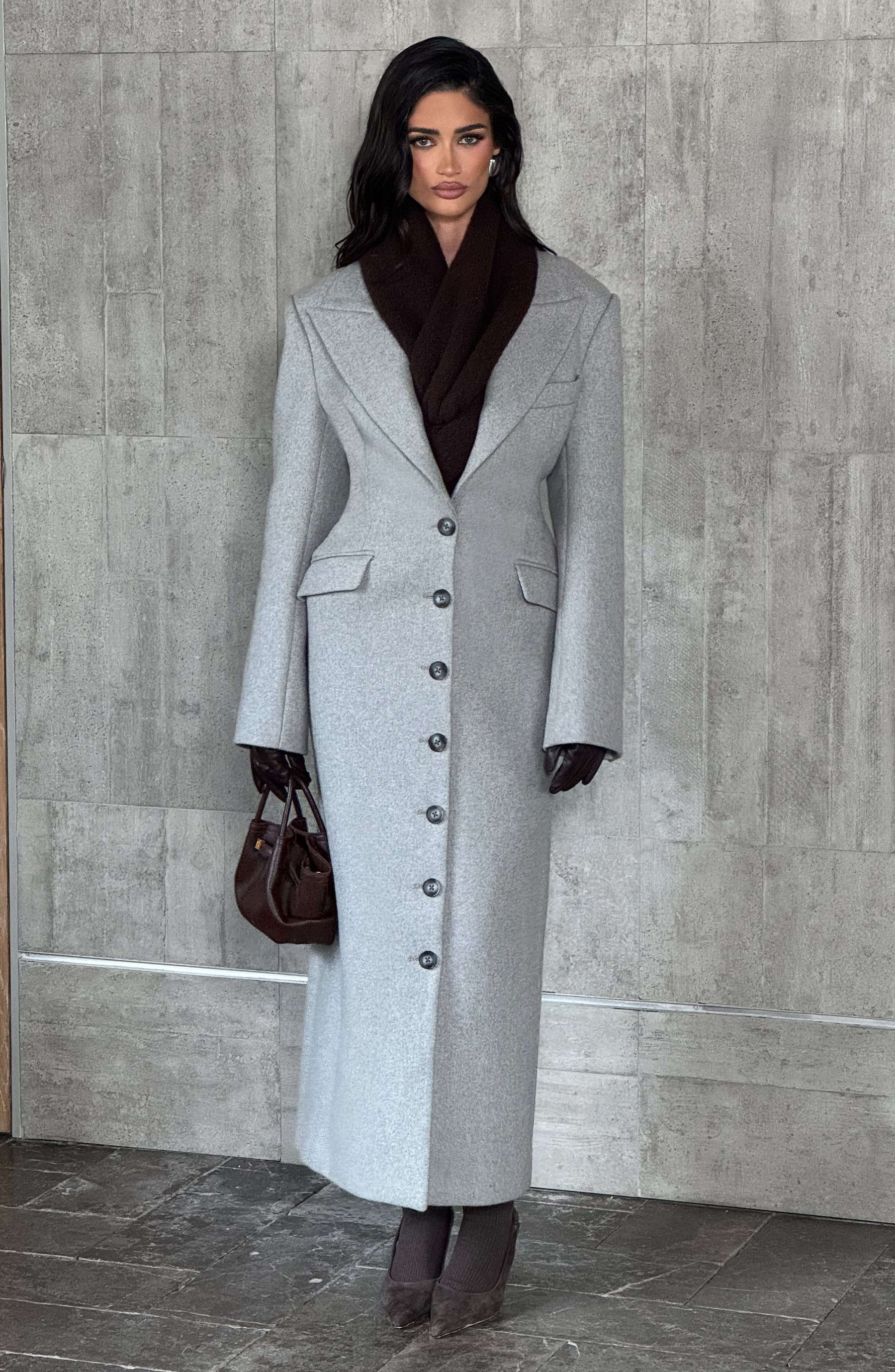 Ursula Coat - Light Grey Ryvelle