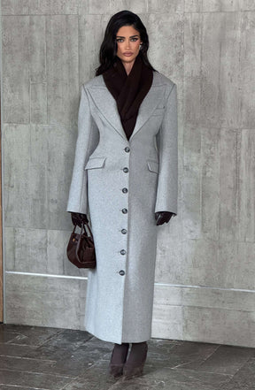 Ursula Coat - Light Grey Ryvelle