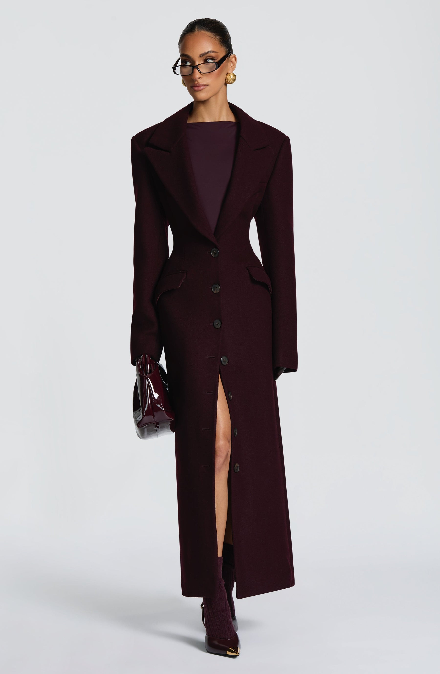 Ursula Coat - Plum Ryvelle