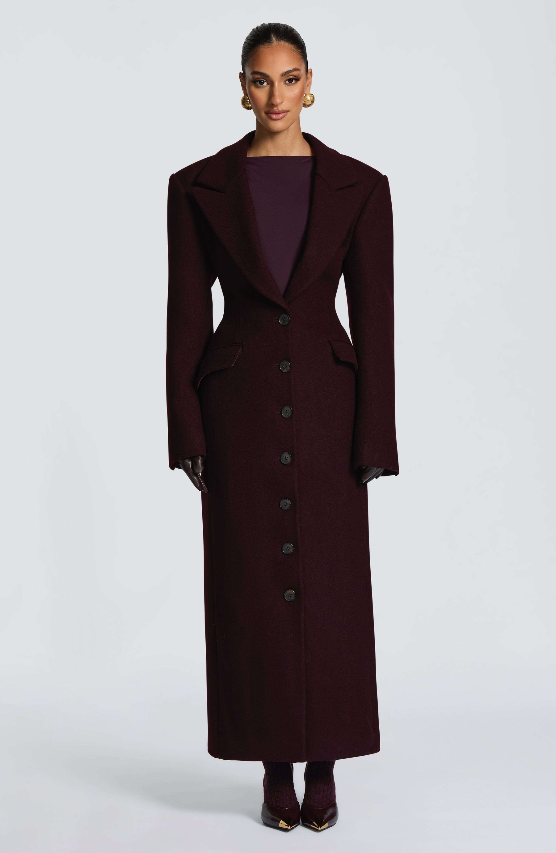 Ursula Coat - Plum Ryvelle