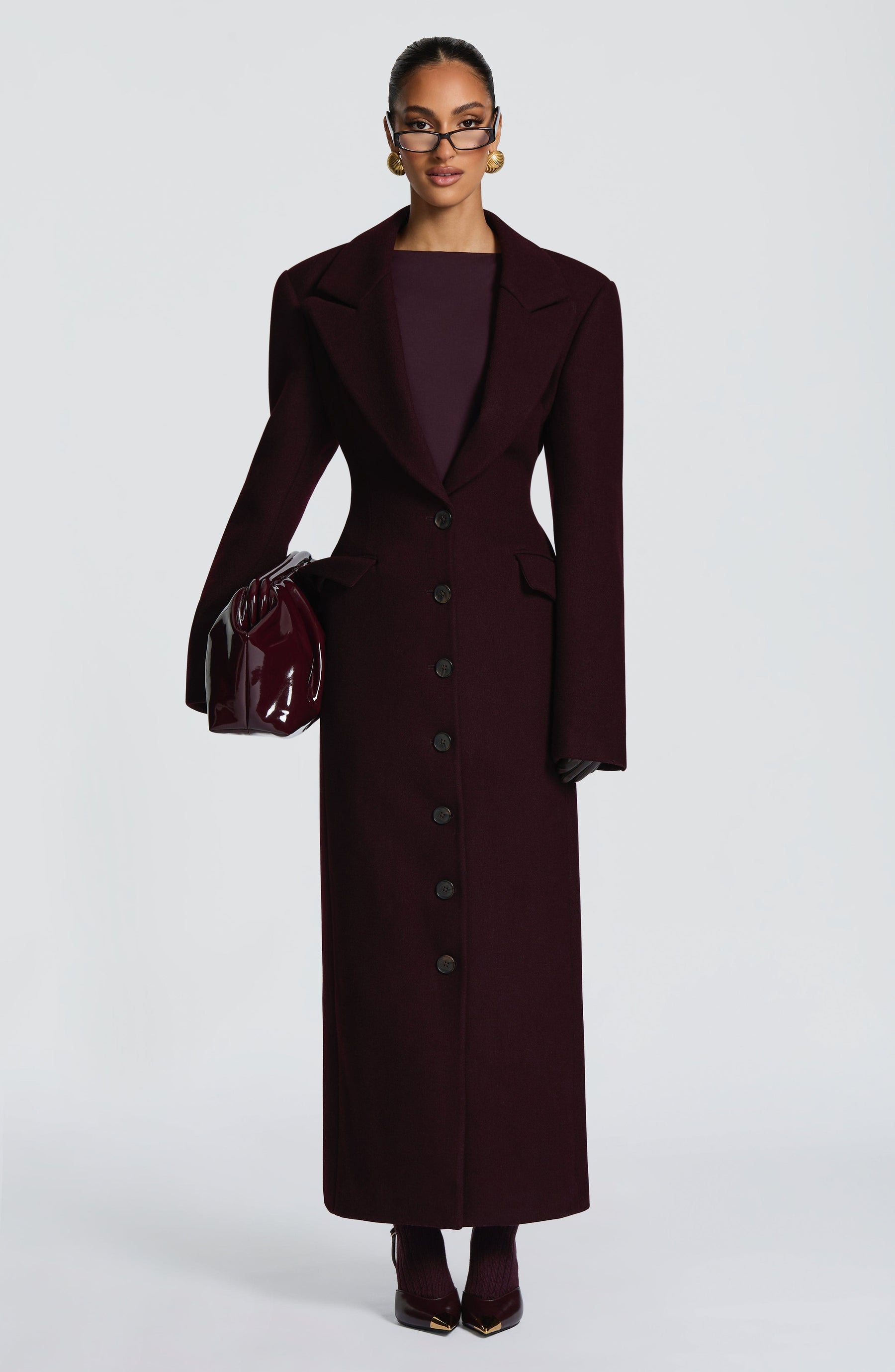 Ursula Coat - Plum Ryvelle