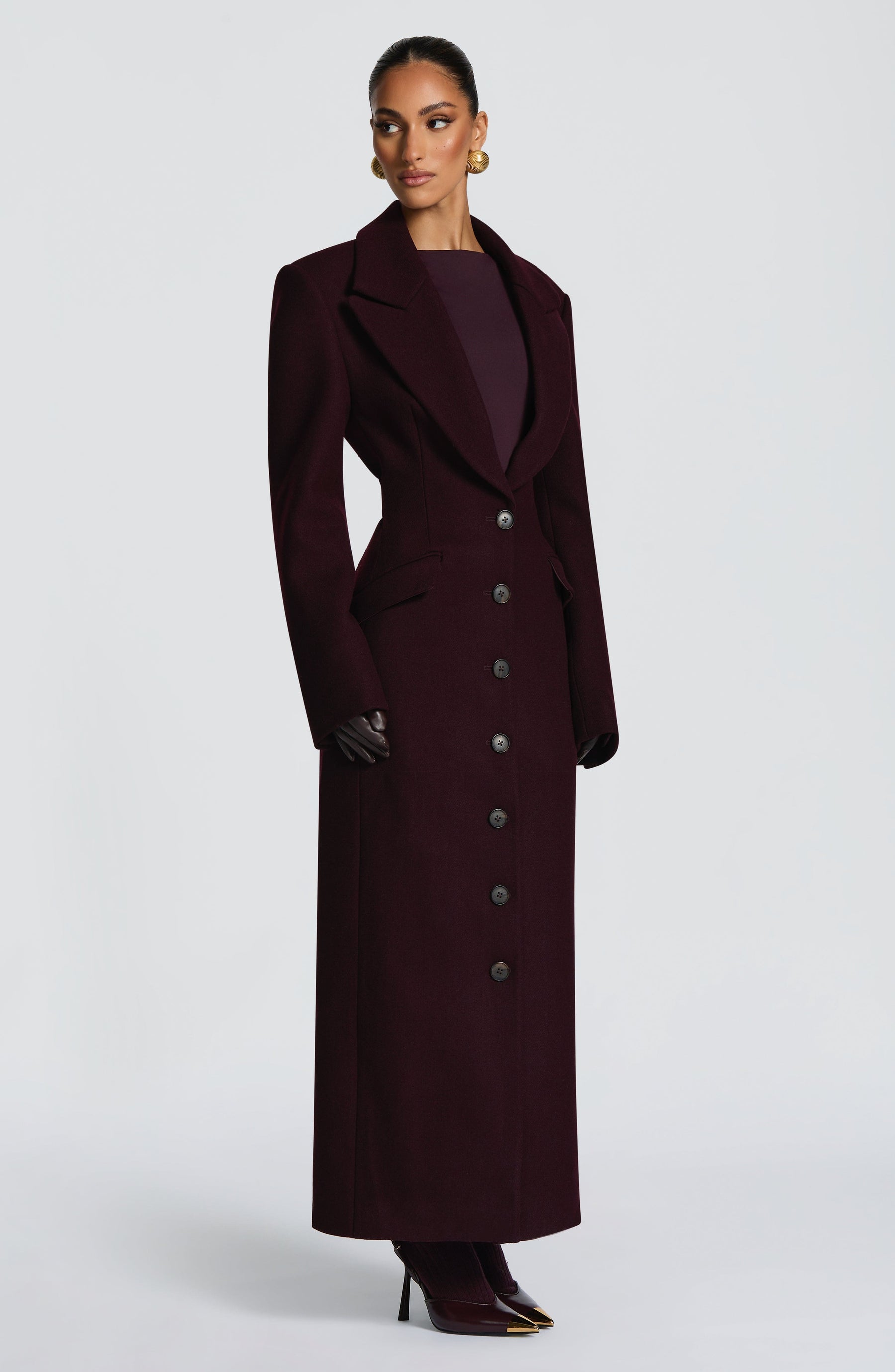 Ursula Coat - Plum Ryvelle