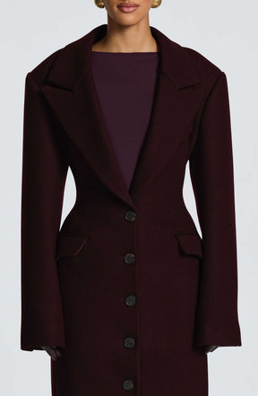 Ursula Coat - Plum Ryvelle