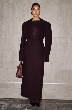 Ursula Coat - Plum Ryvelle