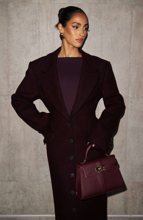 Ursula Coat - Plum Ryvelle
