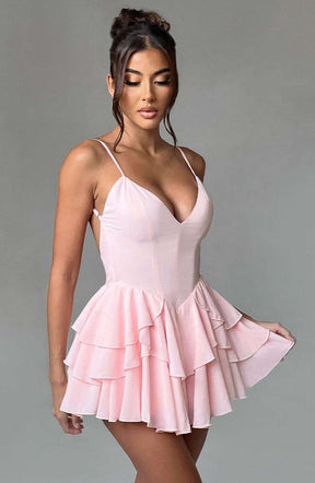 Veena Playsuit - Blush Ryvelle