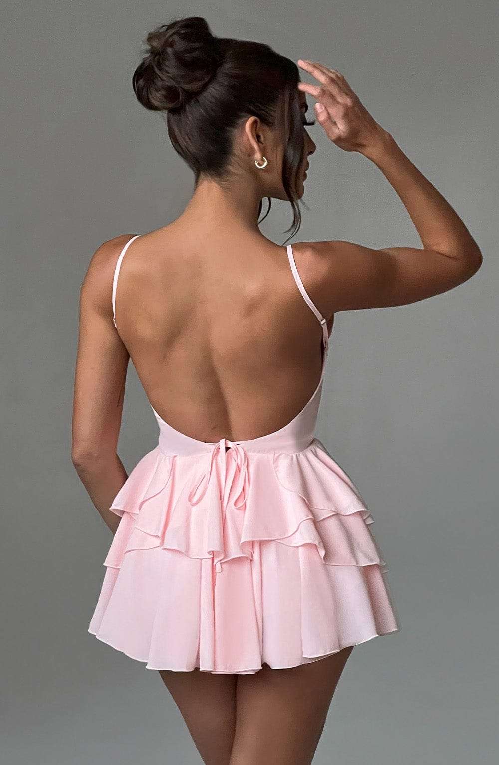 Veena Playsuit - Blush Ryvelle