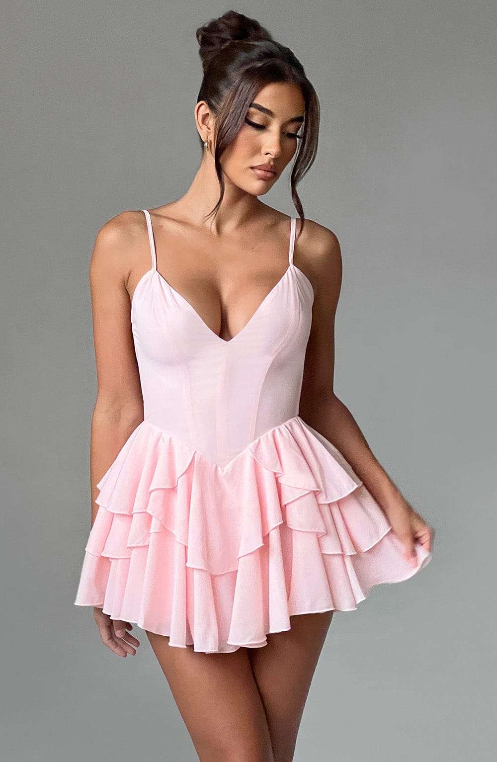 Veena Playsuit - Blush Ryvelle