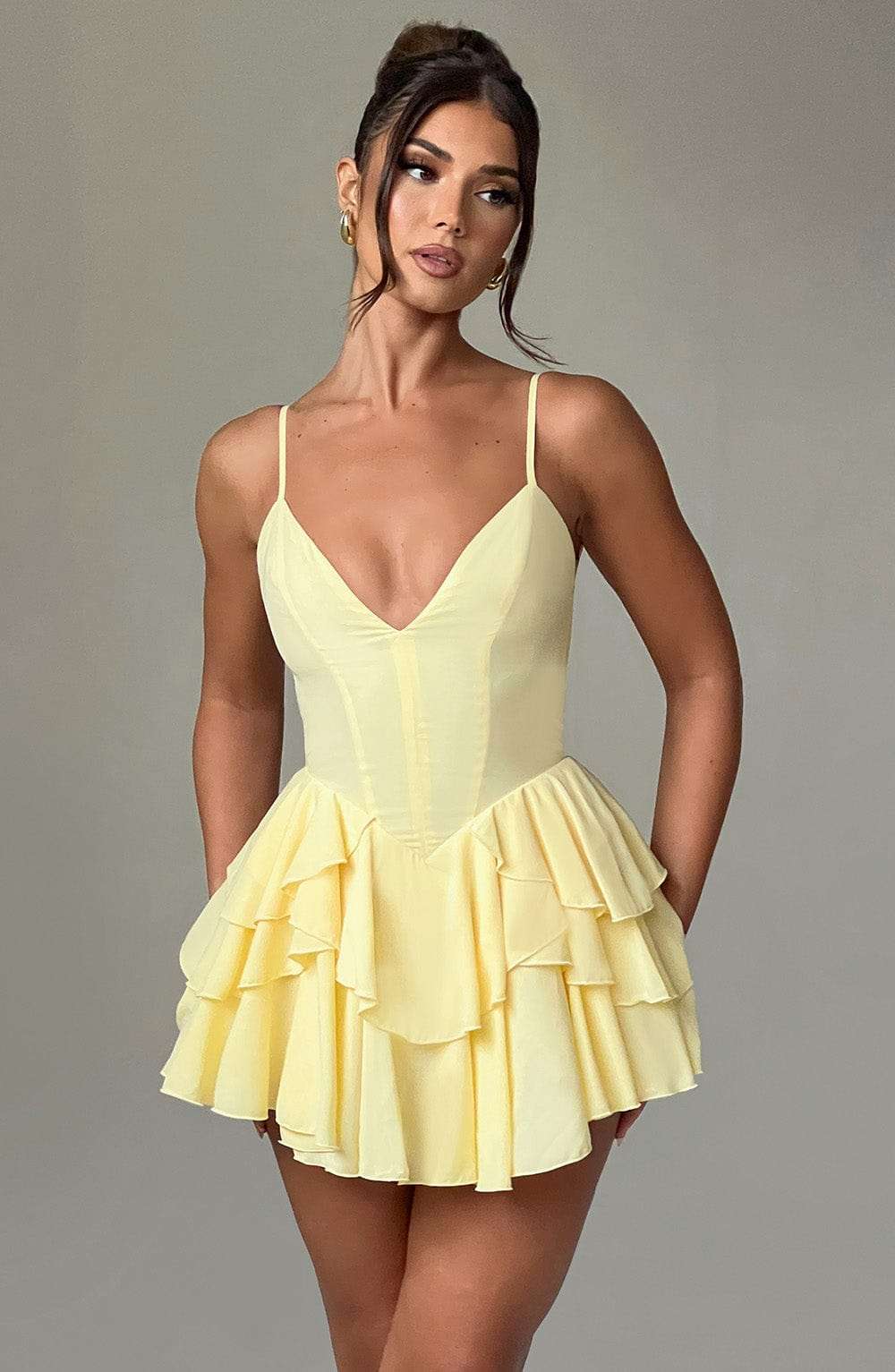 Veena Playsuit - Lemon Ryvelle