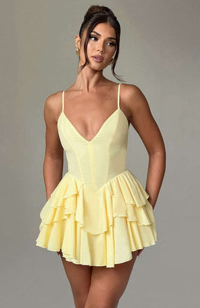 Veena Playsuit - Lemon Ryvelle