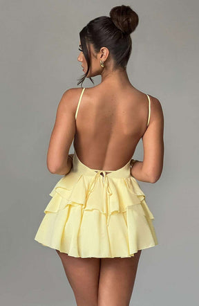 Veena Playsuit - Lemon Ryvelle