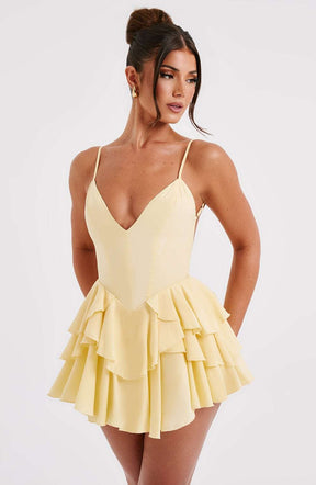 Veena Playsuit - Lemon Ryvelle