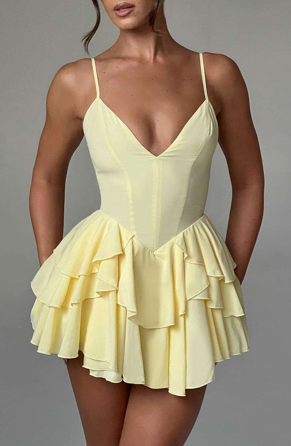 Veena Playsuit - Lemon Ryvelle