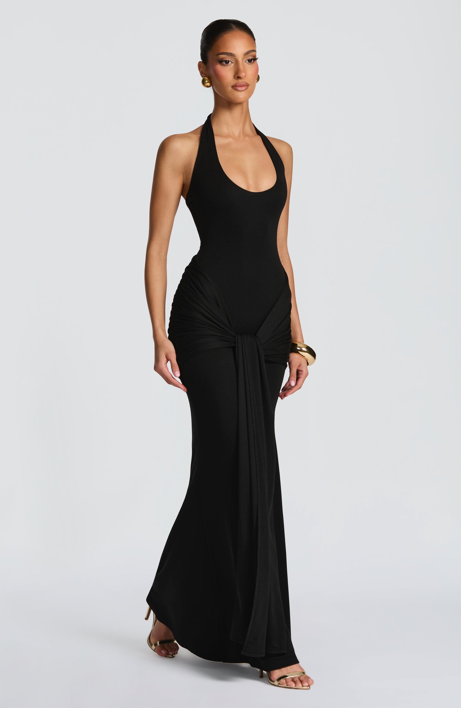 Veneda Maxikleid – Schwarz