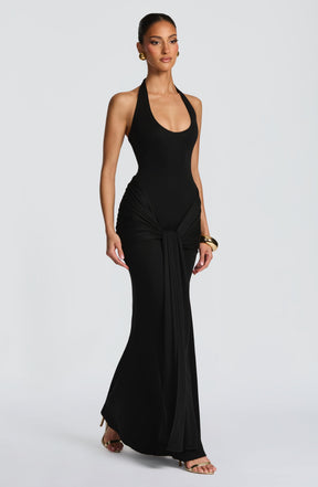 Veneda Maxikleid – Schwarz