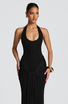 Veneda Maxikleid – Schwarz