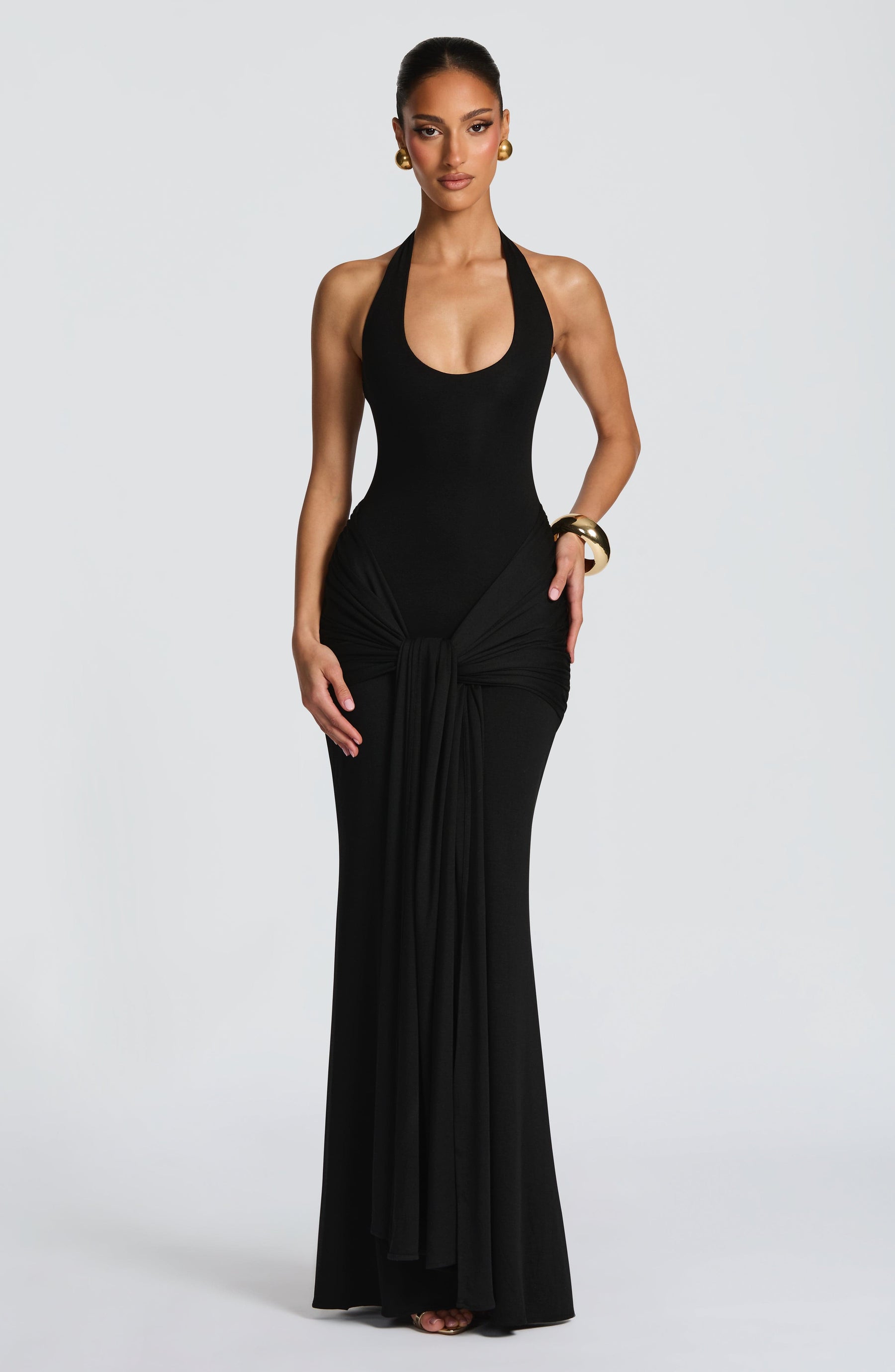 Veneda Maxikleid – Schwarz
