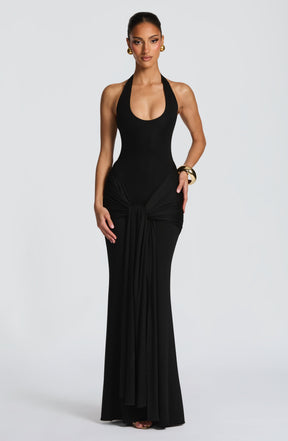 Veneda Maxikleid – Schwarz