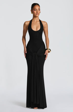 Veneda Maxikleid – Schwarz