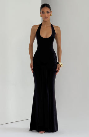Veneda Maxikleid – Schwarz