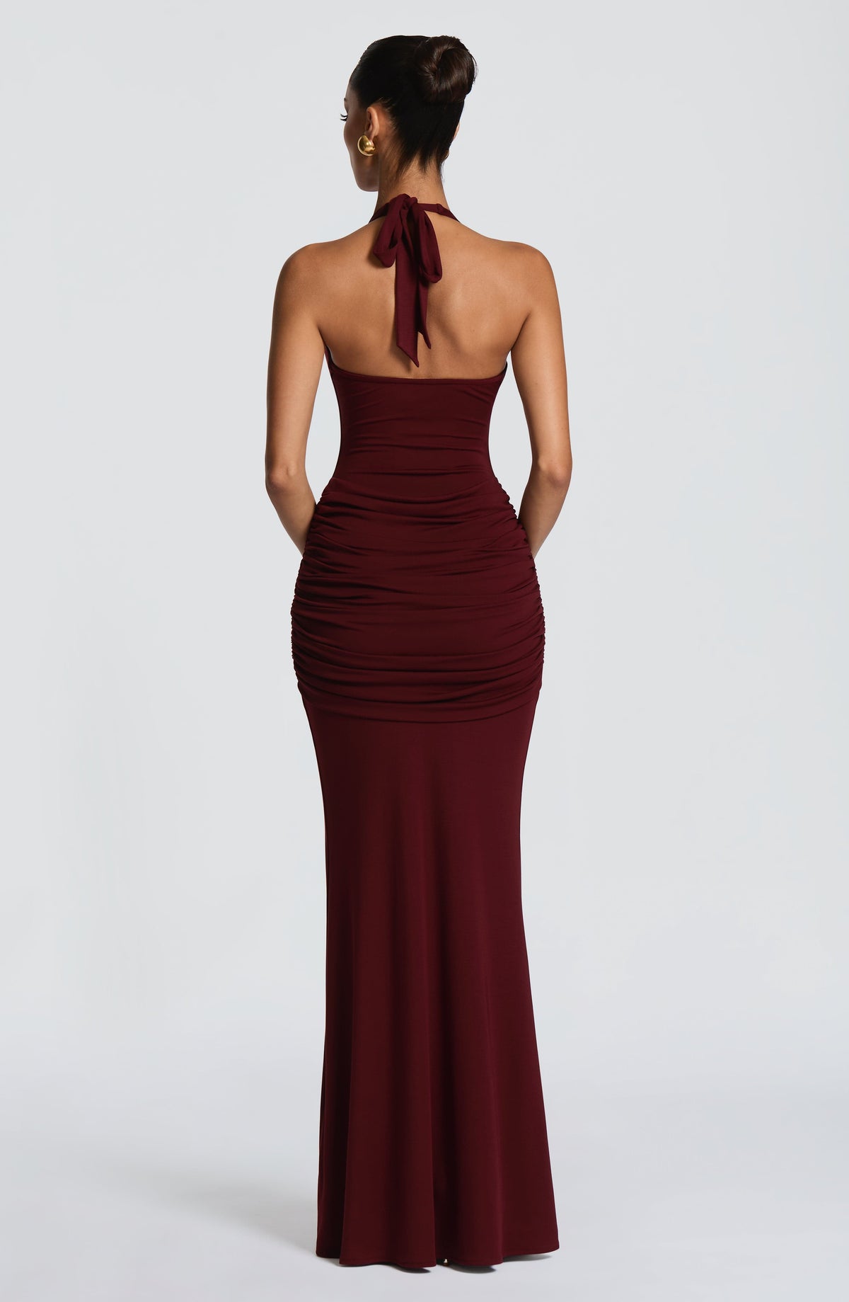 Veneda Maxi Dress - Cherry Lacquer Ryvelle