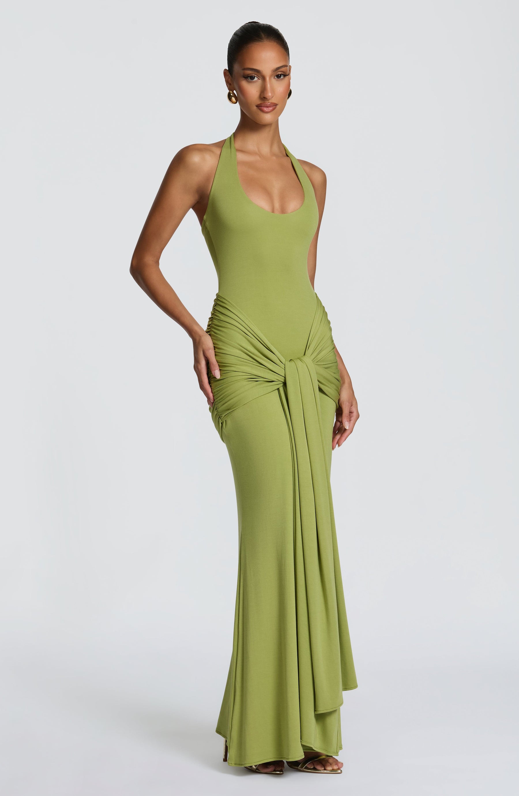 Veneda Maxi Dress - Olive Ryvelle