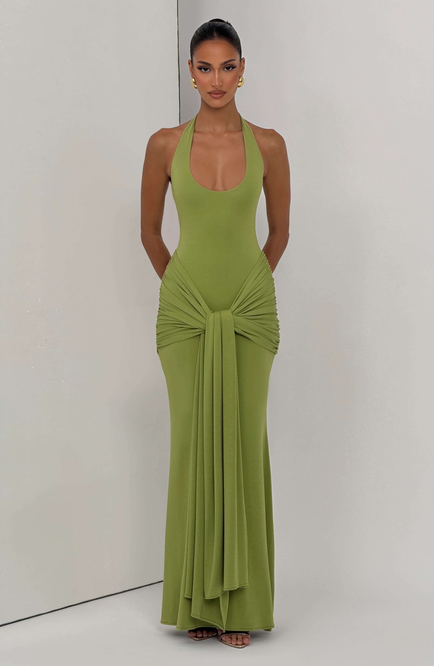 Veneda Maxi Dress - Olive Ryvelle