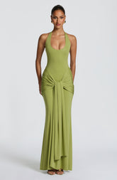 Veneda Maxi Dress - Olive Ryvelle