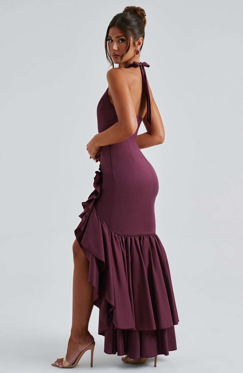 Veronique Maxi Dress - Cherry Lacquer Ryvelle