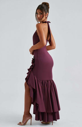 Veronique Maxi Dress - Cherry Lacquer Ryvelle