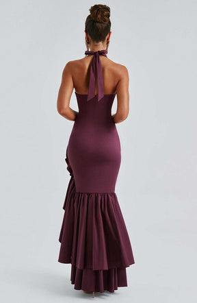 Veronique Maxi Dress - Cherry Lacquer Ryvelle