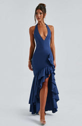 Veronique Maxi Dress - Navy Ryvelle