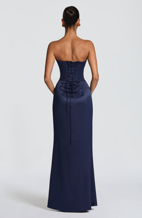 Vessa Maxi Dress - Navy Ryvelle