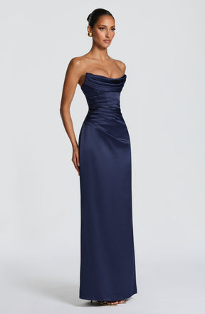 Vessa Maxi Dress - Navy Ryvelle