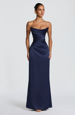 Vessa Maxi Dress - Navy Ryvelle