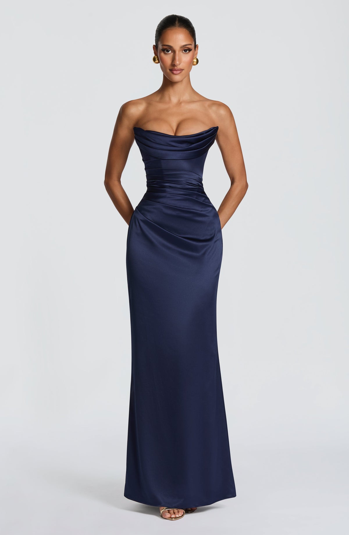 Vessa Maxi Dress - Navy Ryvelle