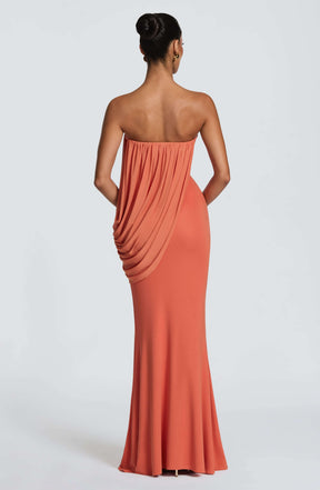 Vienna Maxi Dress - Burnt Orange Ryvelle