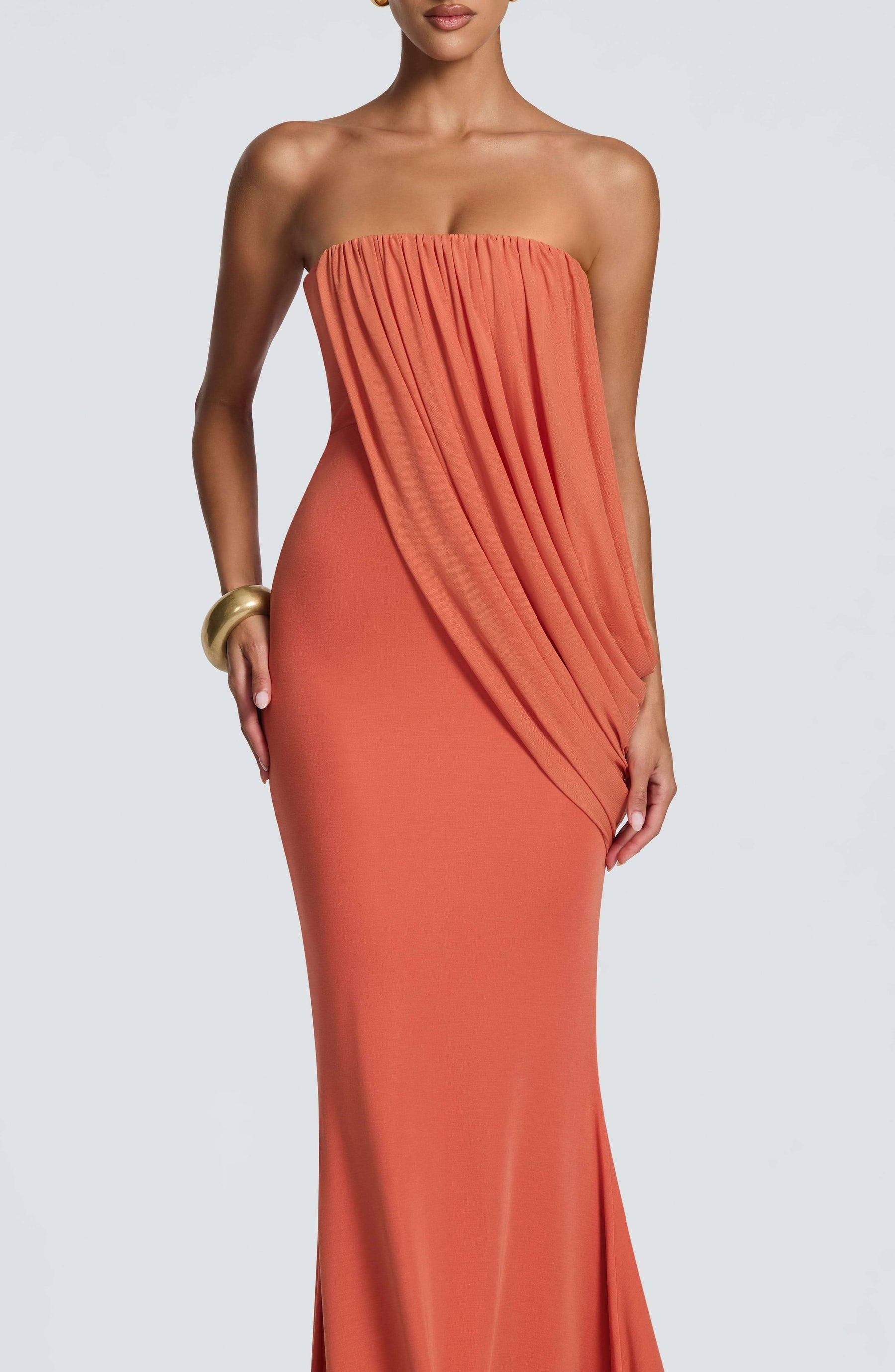 Vienna Maxi Dress - Burnt Orange Ryvelle