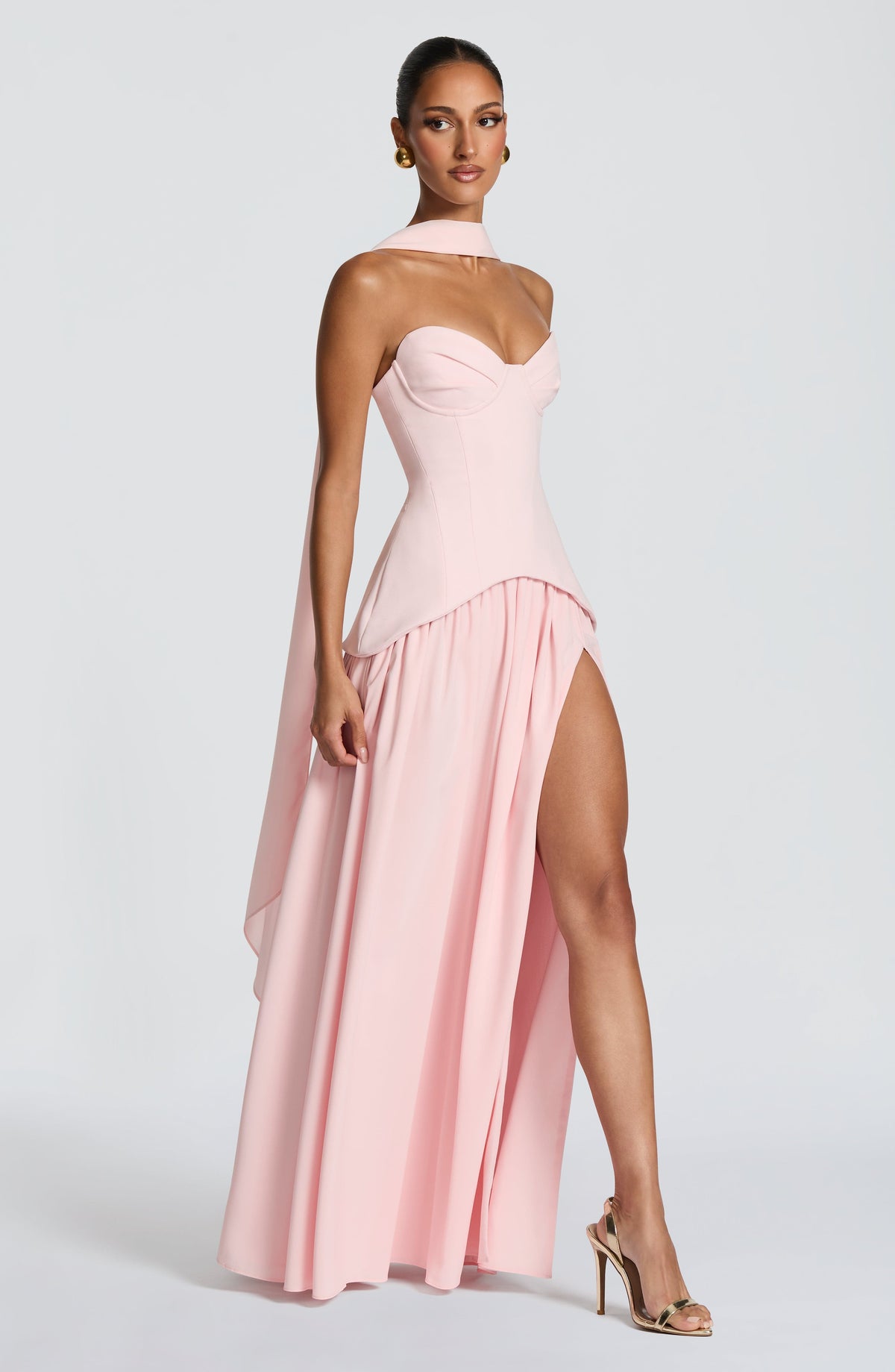 Vietta Maxi Dress - Blush Ryvelle