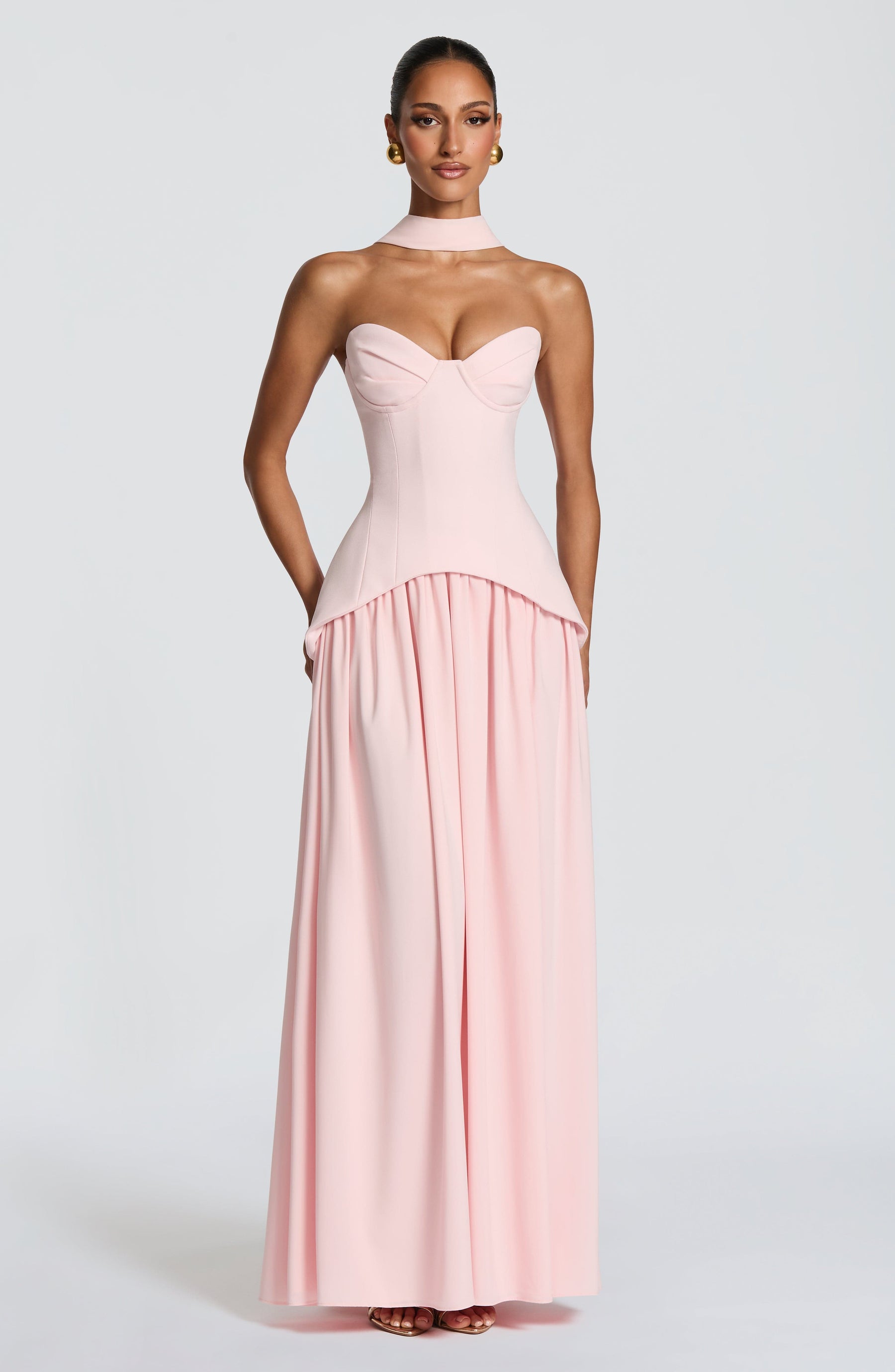 Vietta Maxi Dress - Blush Ryvelle