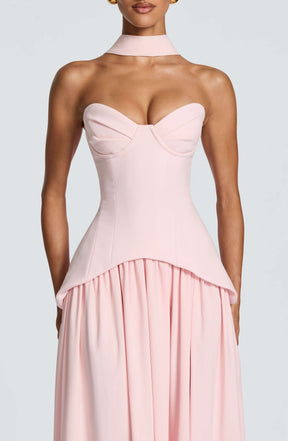 Vietta Maxi Dress - Blush Ryvelle
