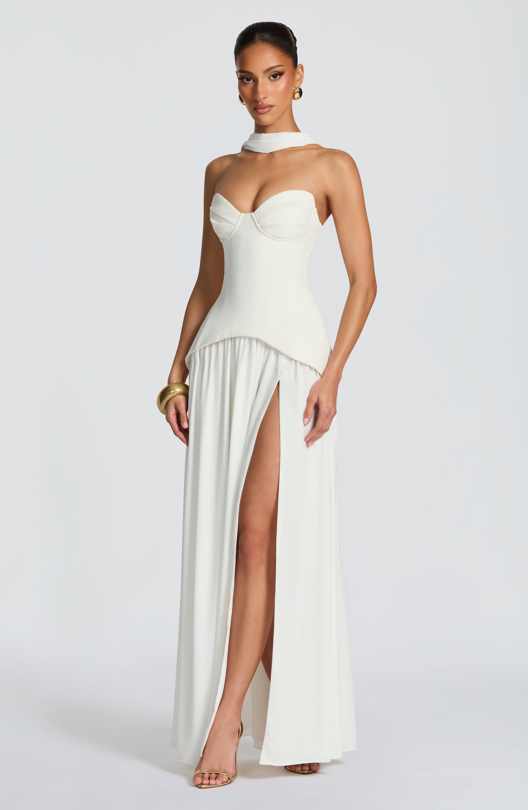 Vietta Maxi Dress - Ivory Ryvelle
