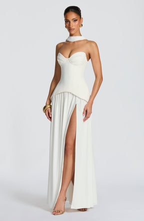 Vietta Maxi Dress - Ivory Ryvelle